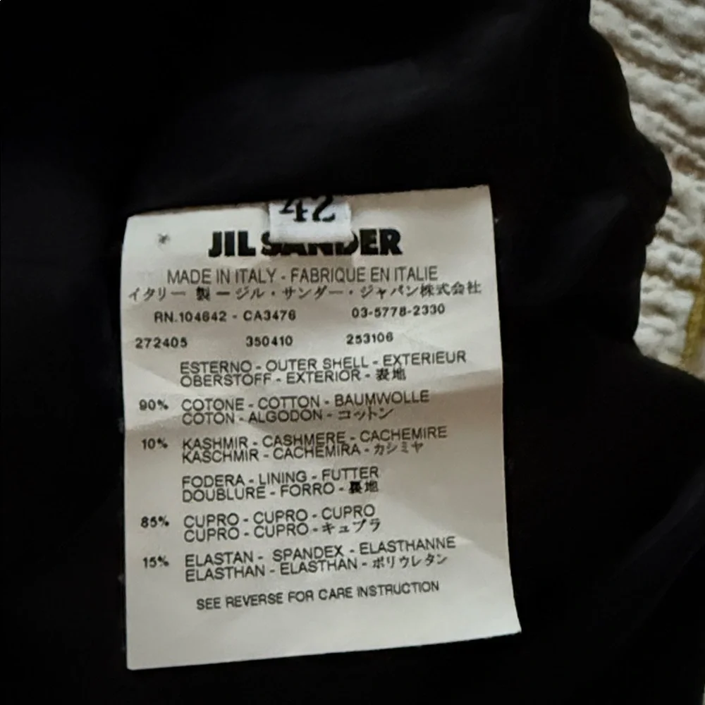 ❤️ NEW Jil Sander Black Velvet Skirt - Picture 5 of 5